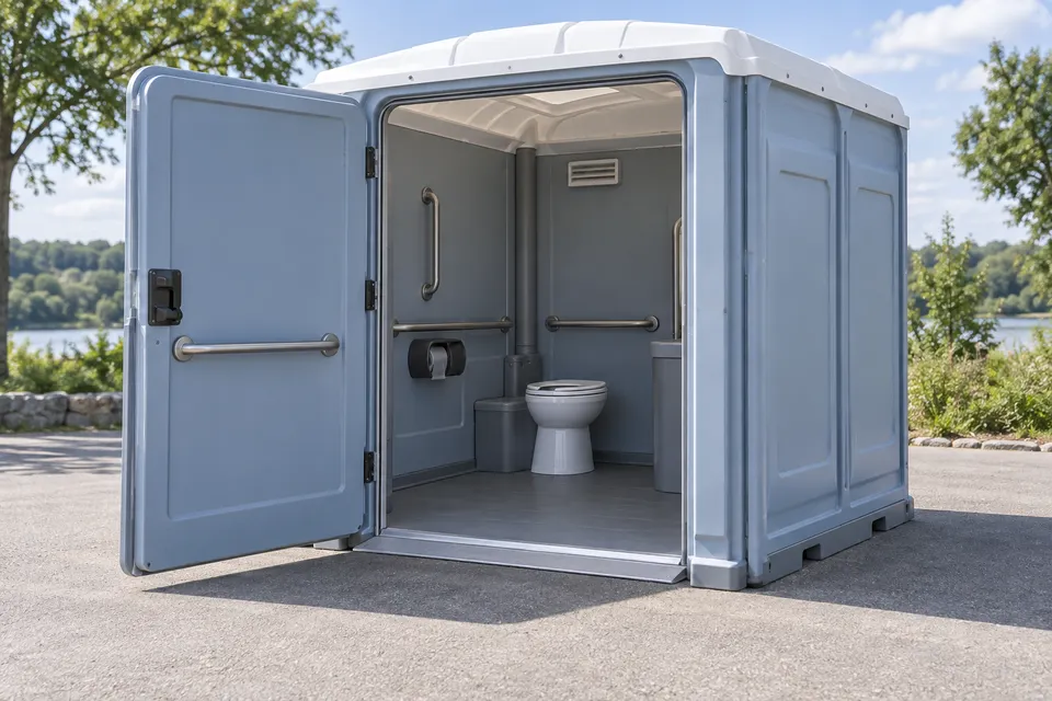 Accessible portable toilet