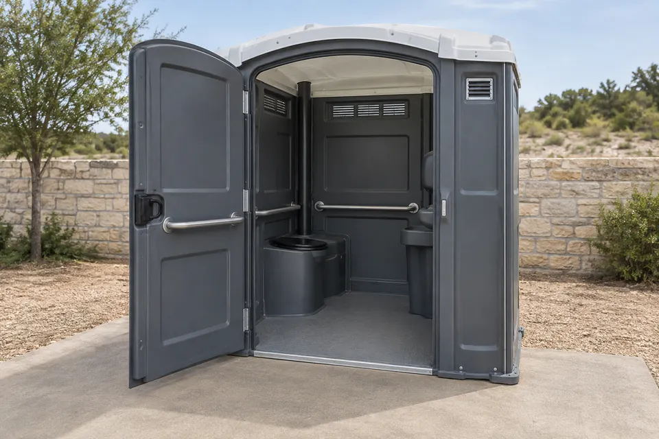 Accessible portable toilet