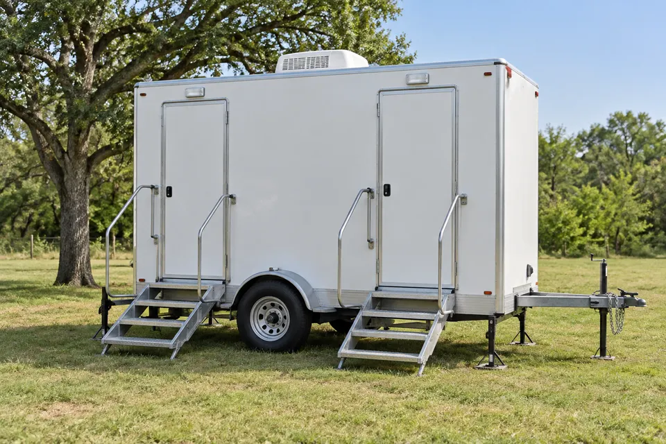 Portable restroom trailer