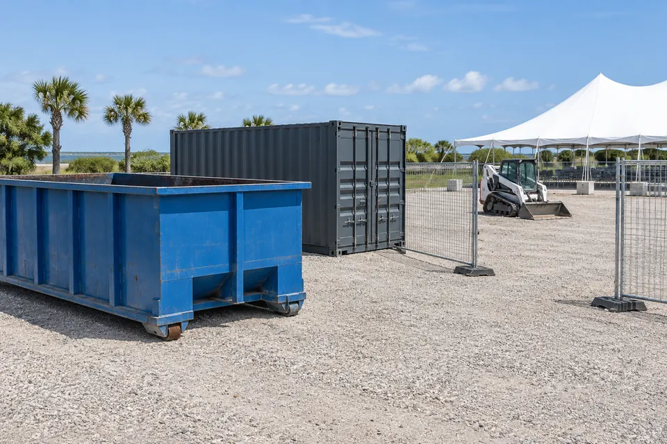 Temporary site rental equipment